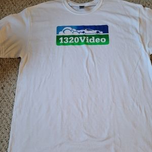 1320 Video Mens White Shirt Size XL